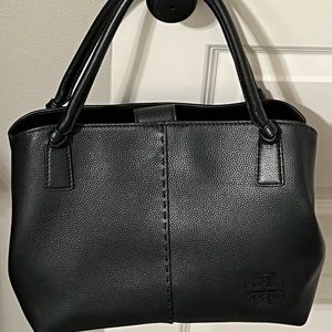 Tory Burch McGraw Top Zip Leather Satchel